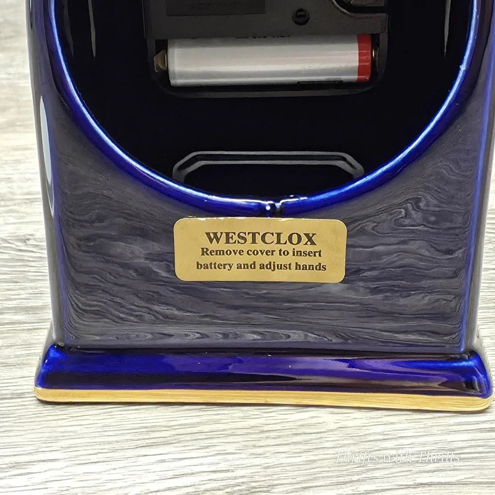 Vintage Westclox Clock - Handmade - Beautiful Blue - Collection Piece ‎ - Rare